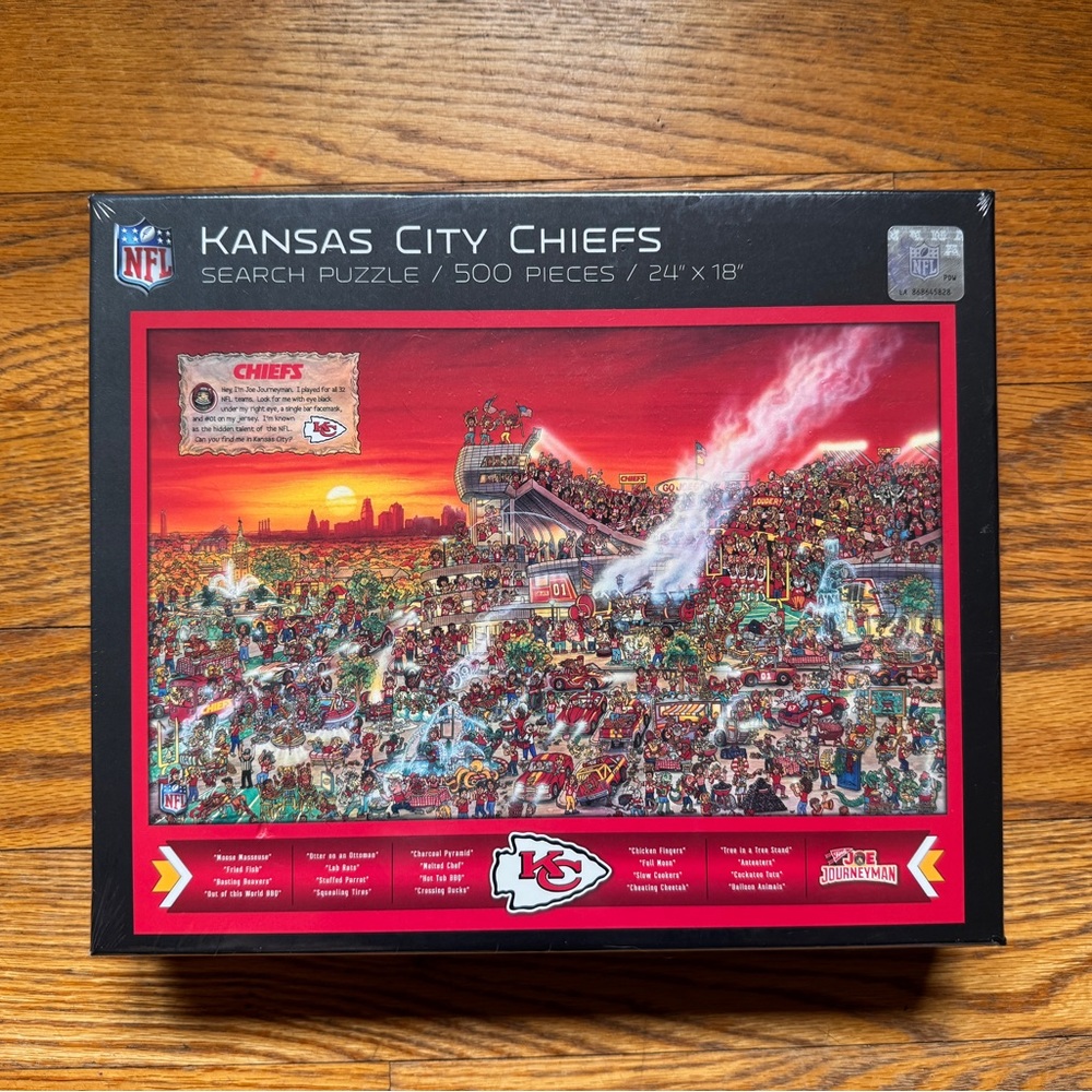 NEW SEALED Kansas City Chiefs Search Puzzle - 500 Pieces